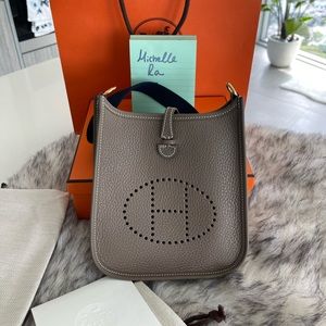 Hermes Evelyn TPM 16 Etoupe crossbody bag